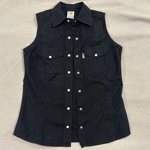 Women’s M Carhartt Pearl Snap Vest